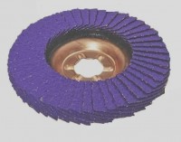 Ściernica lamelkowa ZIRCO 125mm P040 Ceramic VIOLET