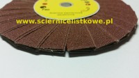 Ściernica daszkowa korundowa z otworem 165x14 P320