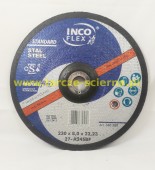 Tarcza do szlifowania T27-230x8,0x22 INCO FLEX A24SBF STAL