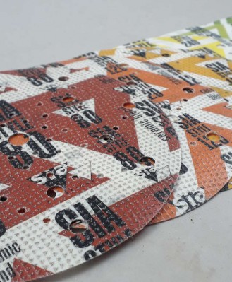 Krążek ścierny na rzep 125mm P080 BEZ OTWORÓW SIA5500 siastyle (multicolor)