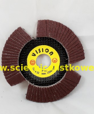 Ściernica listkowa talerzowa 125mm P120 VISION KORUND
