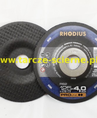 Tarcza do szlifowania T27-125x4,0x22 RHODIUS RS2 PRO STAL