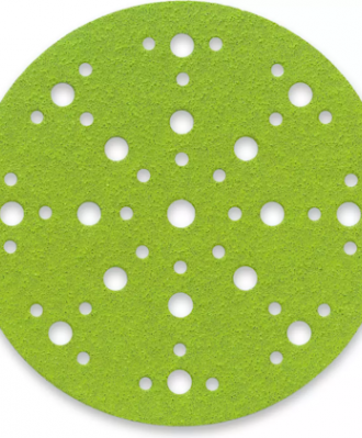 Krążek ścierny na rzep 150mm P400 49-OTWORÓW SIA1550 siapower (zielony)