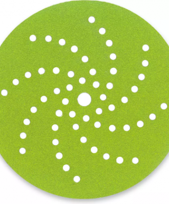 Krążek ścierny na rzep 150mm P080 57-OTWORÓW SIA1550 PERFORMANCE siapower (zielony)