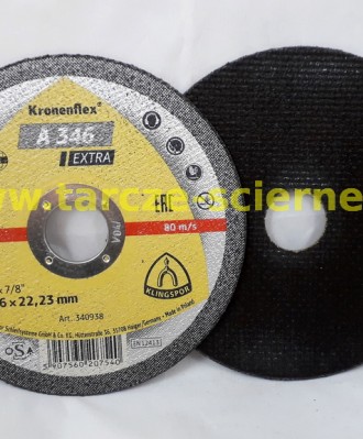 Tarcza do cięcia T41-125x1,6x22 KLINGSPOR A346 EXTRA STAL